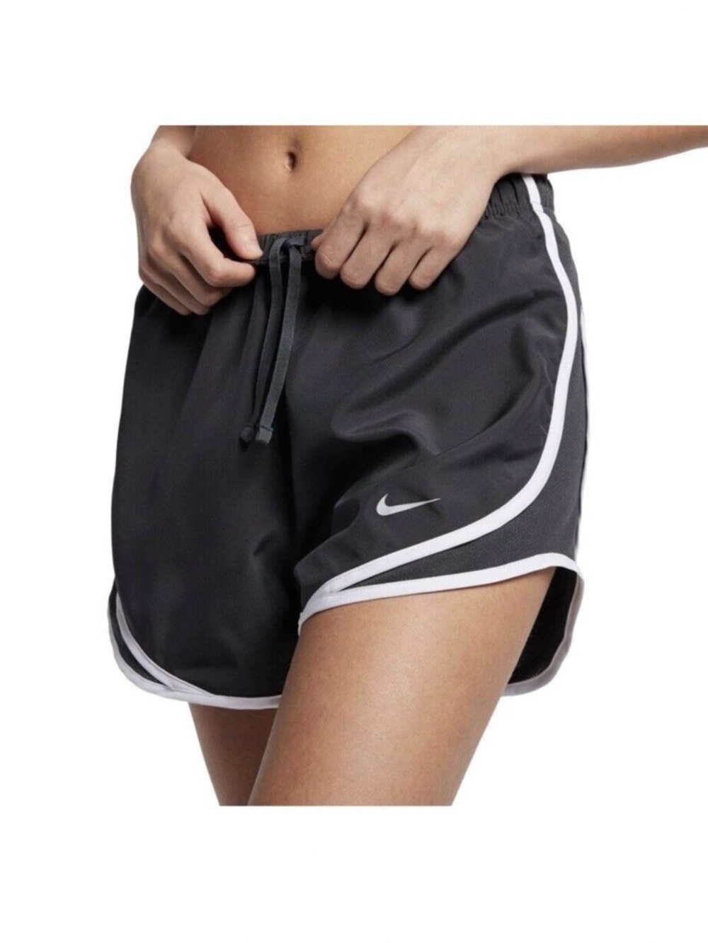 NWT Nike Women's Black Athletic Shorts with White Trim, Dri-fit size 3X - Picture 4 of 16